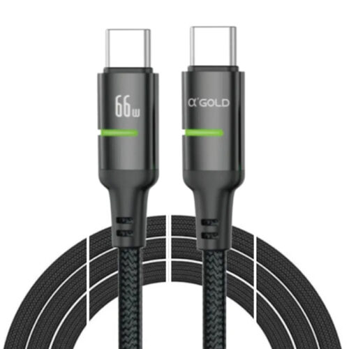 Cabo para celular - USB-C para USB-C - 66W - Turbo - 1 metro – Compatível com iPhone (acima do 14) e Android