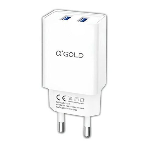 Fonte para Carregador de Celular com 2 USB - 5.1A – Compatível com iPhone e Android